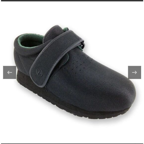 Pedors Unisex Black Classic Stretch Shoes For Swollen Feet Size 10/12 main image 6